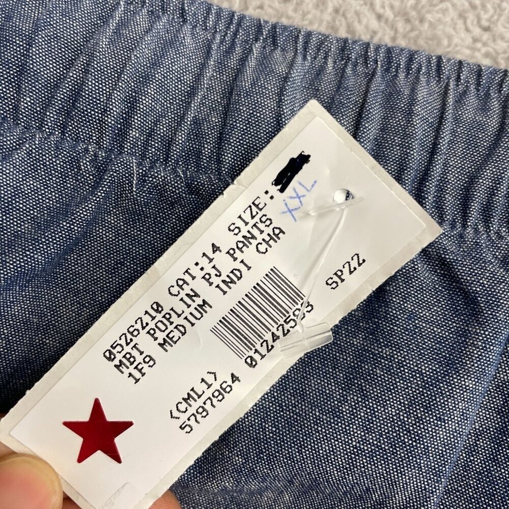 NEW Lands' End Men's XXL Chambray Pajama Pants - Picture 4 of 5